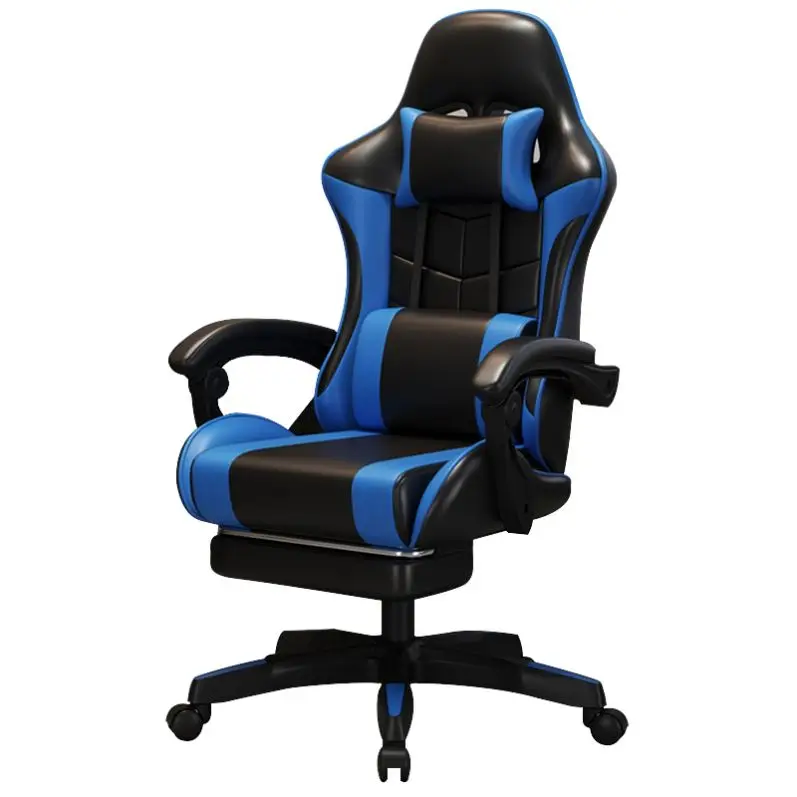 Modern   Leather Big Rotating Swivel Rolling Gaming Visitor Office Racing Chair With Soft Pad