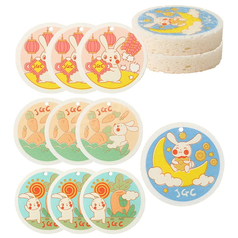 Сжатая целлюлозная губка для мытья посуды