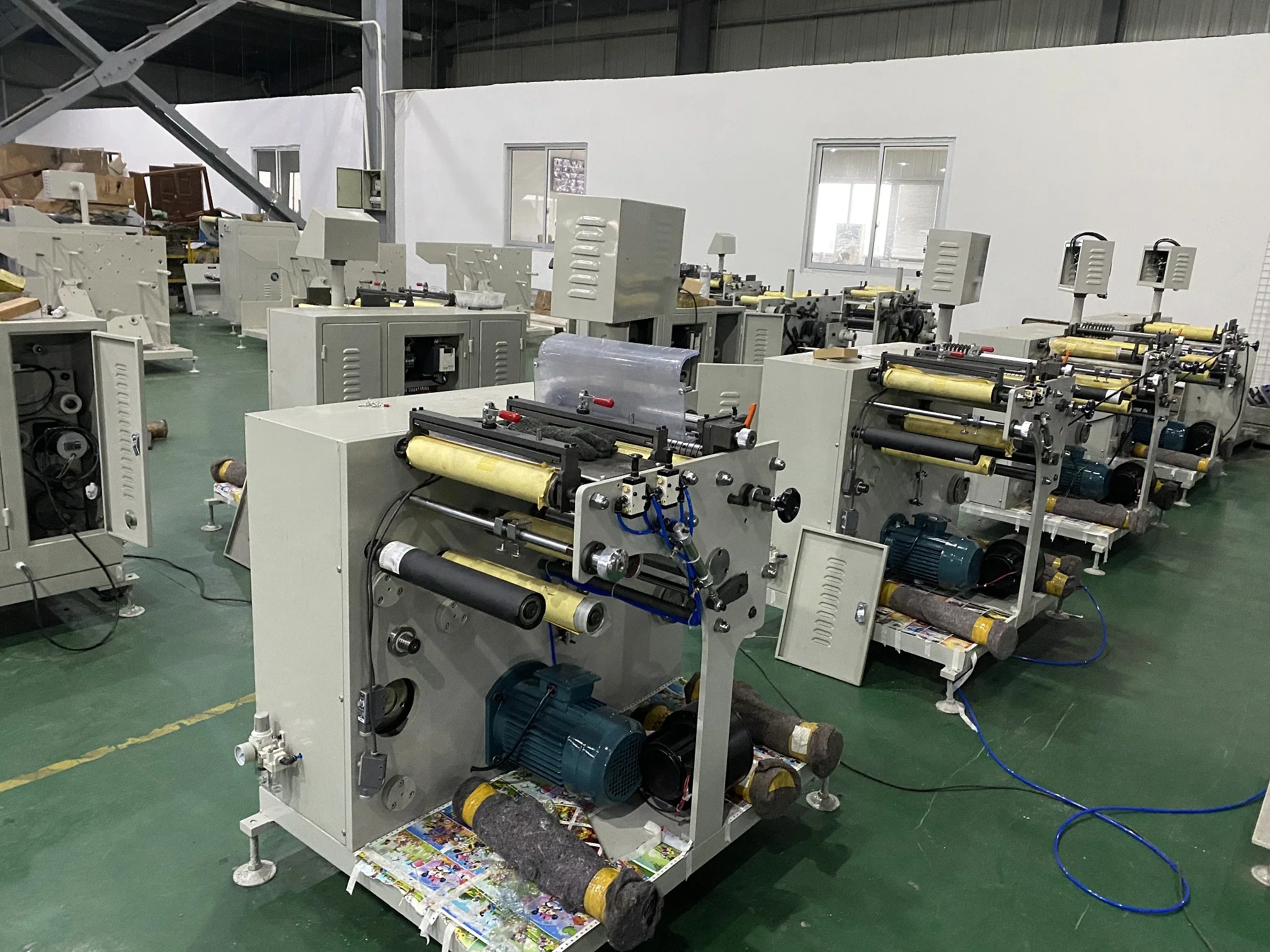 Adhesive Label Slitting Machine High Speed with Turret Rewinder Slitter Rewinder