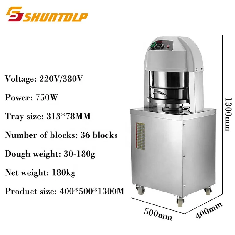 
Полуавтоматическая машина для разделения теста, коммерческий делитель теста для пиццы, хлеба, 36 шт. 