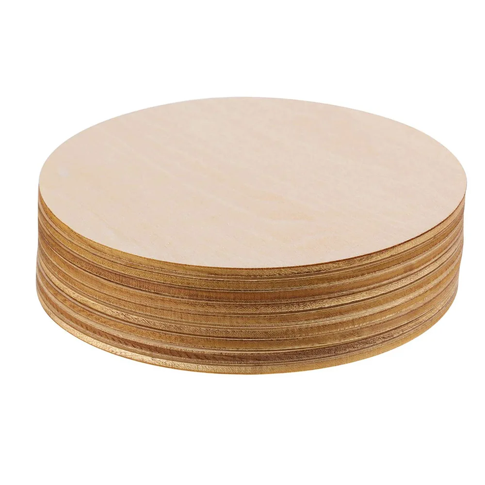 Wood Circles 18 Inch 1/4 Inch Thick Birch Plywood Discs Unfinished Wood Circles For Crafts Wood