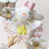 God of Wealth Plush Rabbit Pendant
