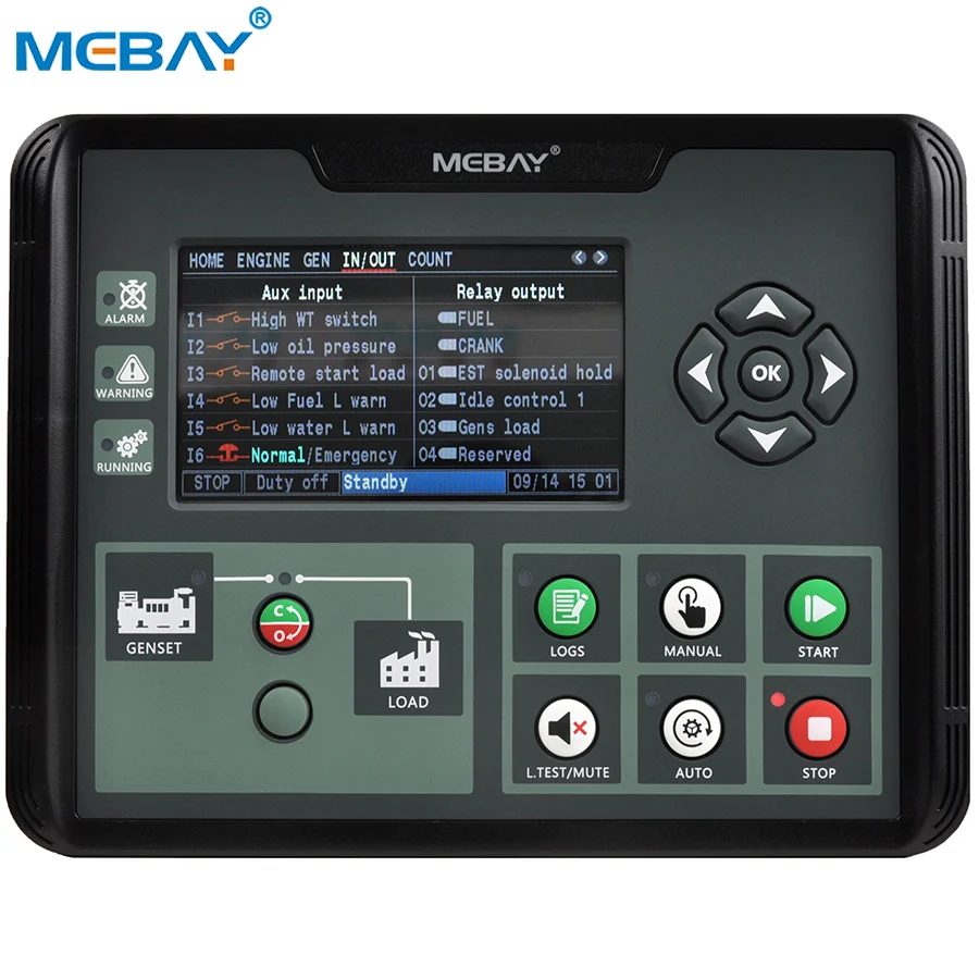Mebay Generator Control Panel Genset Controller DC60DR Three Phases