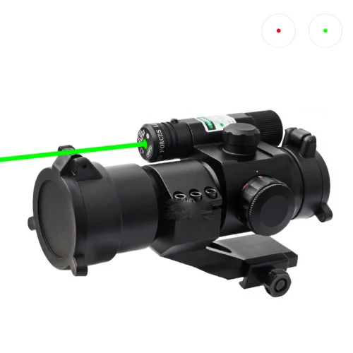 Luger 1x30 Tactical OEM Reflex Sight Scope with Red and Green Laser