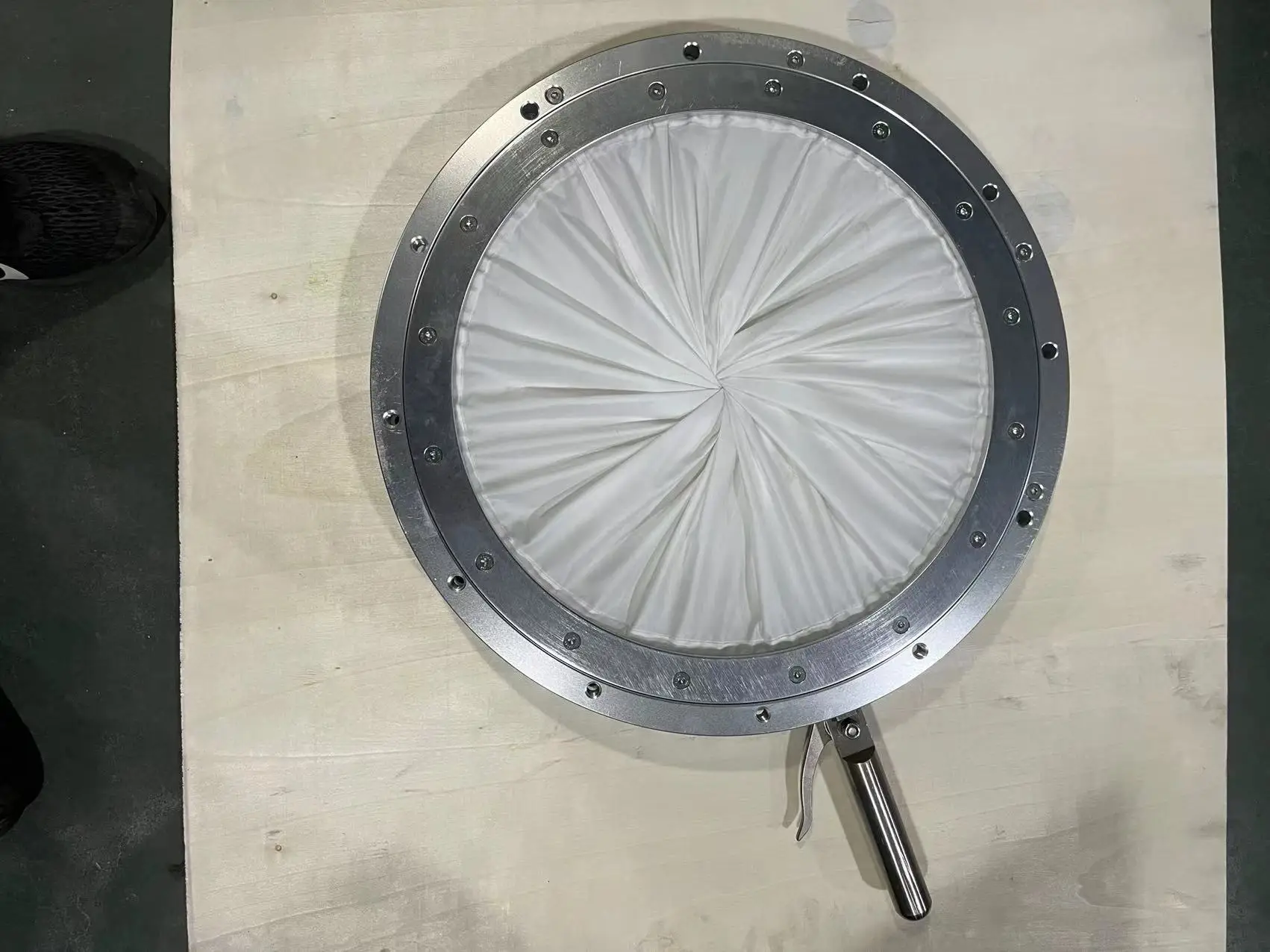 DN100 Iris Diaphragm Valve Double Diaphragm Structure OEM Stainless Steel Single Side Quick Mounting Joint