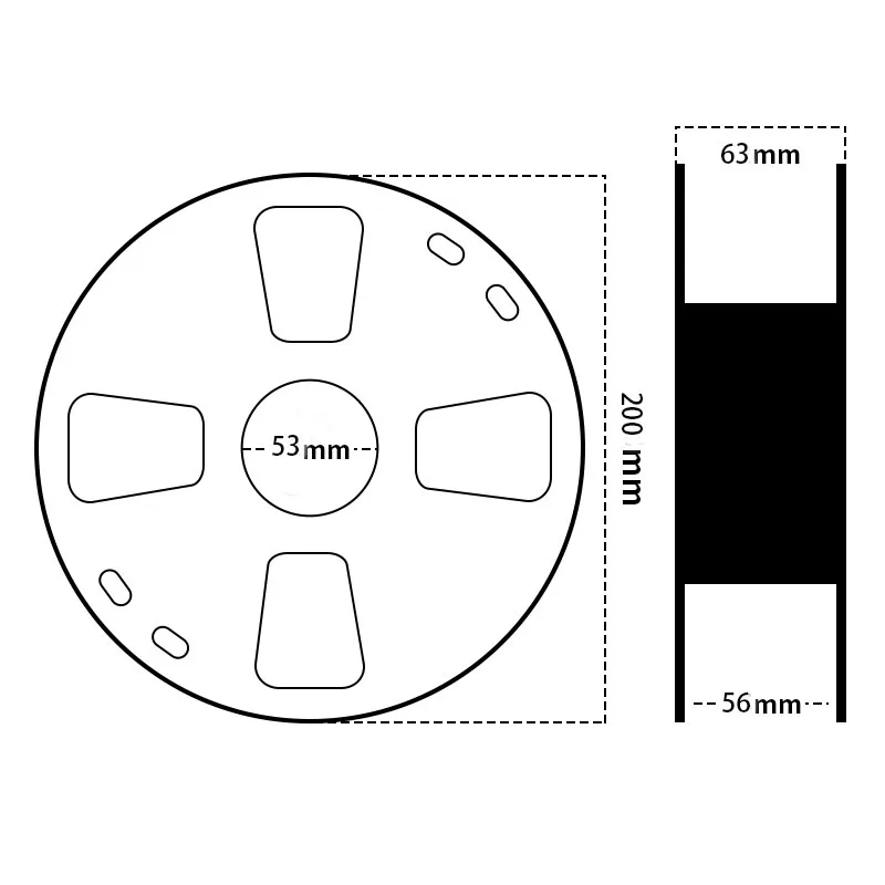 Empty Cardboard Spool for 3d Printer Filament 1kg
