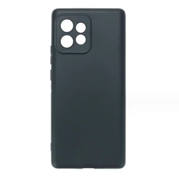 Durable Black Matte Armour Phone Case for Motorola Edge 40 Pro Soft Shock Proof Mobile Cover for Celular Telephone