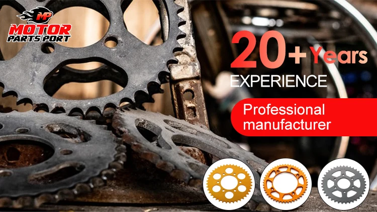 Custom 1045 Steel 520 15T 40T Motorcycle Sprocket for