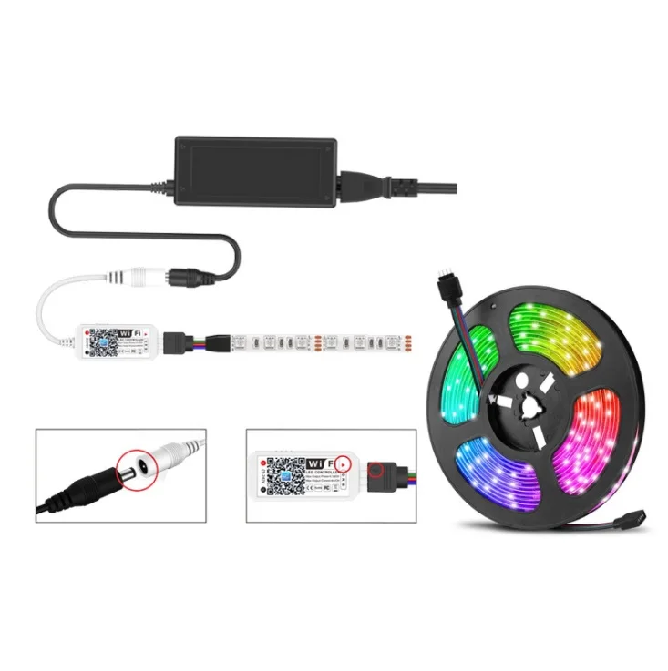 Dioche Controller LED RGB 24 Tasti 5-24V - Telecomando IR Per Strisce E Lampade Con Batteria 150mAh