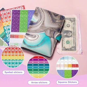 Money Saving Challenge A6 Loose-Leaf Binder Budget Wholesale Budget with Multiple Colors