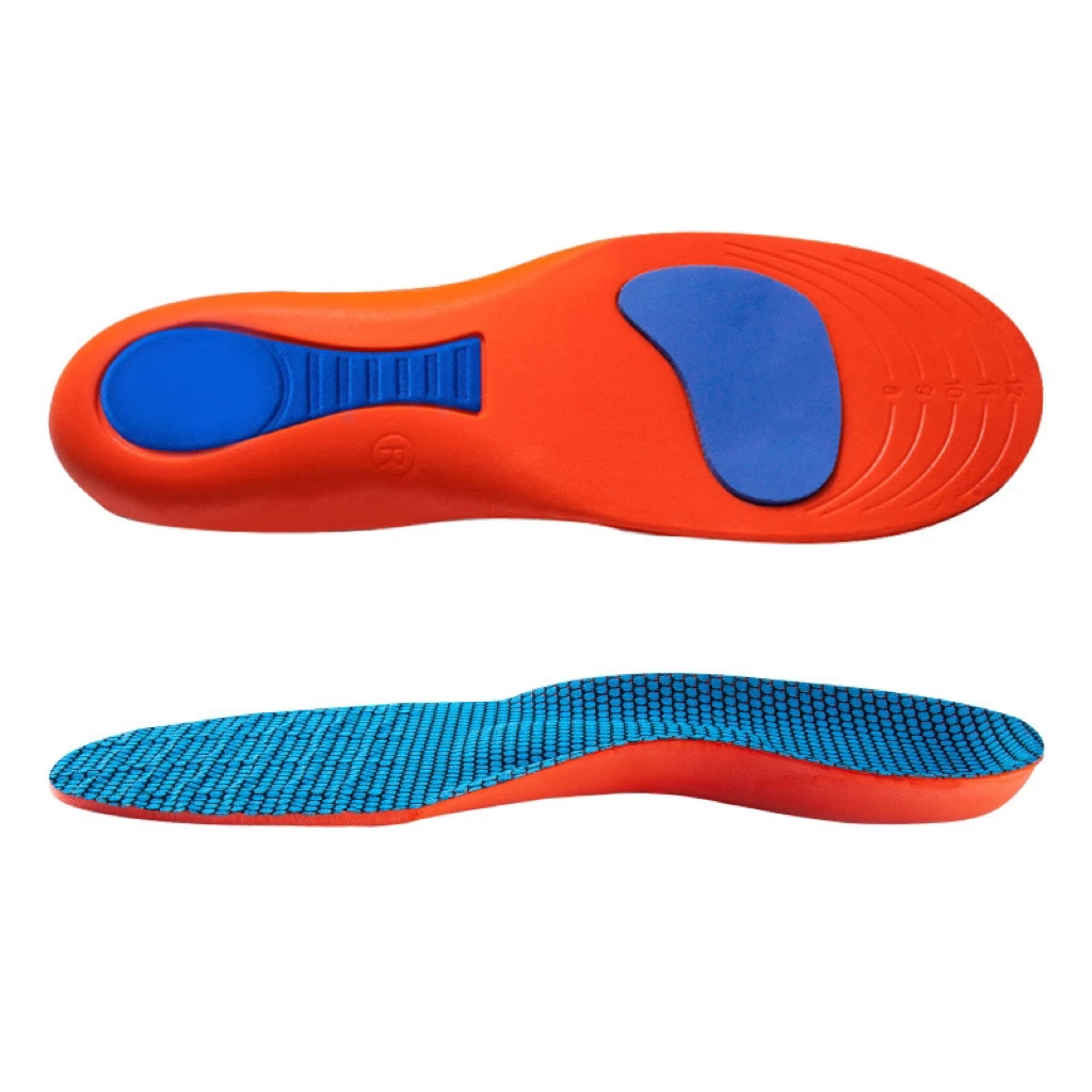 Breathable Sweat Absorbing PU Insoles Arch Supports Sports Insoles for Shoes for All Day Standing and Working