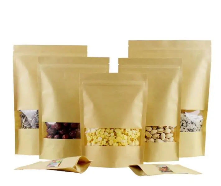 Low Price Guaranteed Quality Packaging Packing Brown Kraft Paper Bags Food