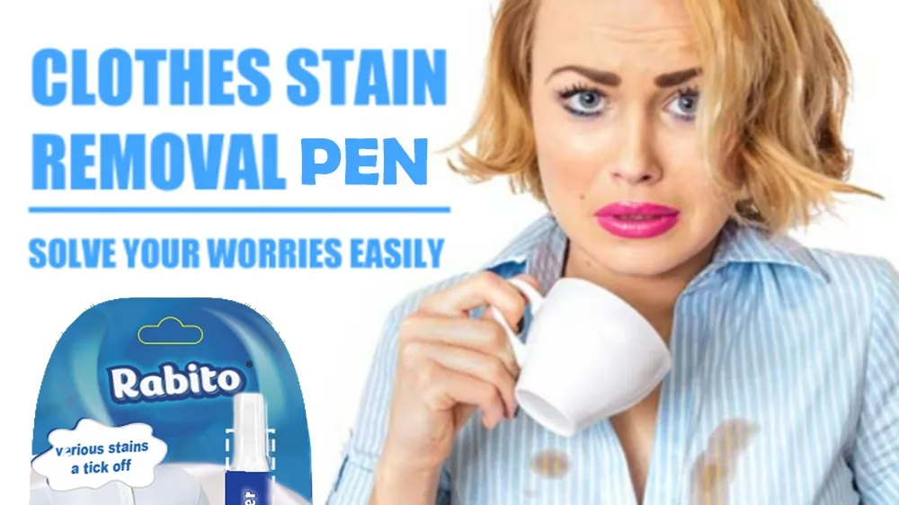 Portable Laundry Detergent Stain Decontamination Pen Dust Cleaner Oil