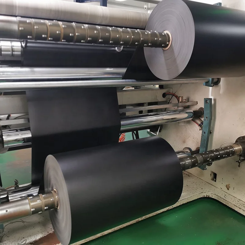 Ocan PVC Manufacturer Hard Black PVC Plastic Roll 0.8mm Rigid Matte Black Pvc Sheet
