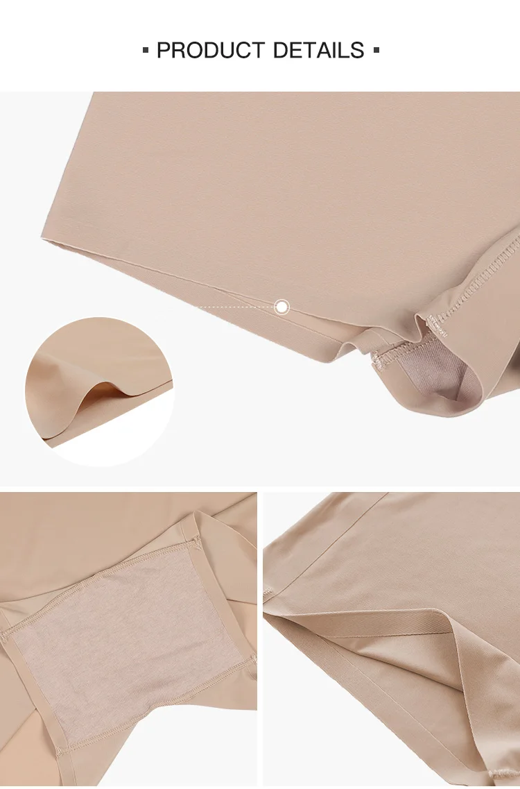 Seamless Underwear Shorts For Women Under Dress Plus Size Xxxxl Ice Silk Boxers Shorts Women's