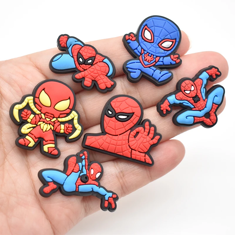 12 Spiderman & Batman Shoe Charms for Croc Shoes & Wristband Bracelet,  price tracker / tracking,  price history charts,  price  watches,  price drop alerts
