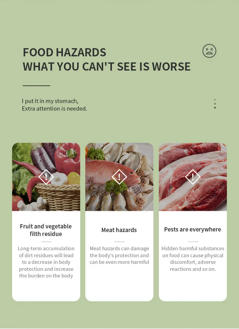 Гидроксиловый ионный бытовой ультразвуковой Дезинфектор для очистки овощей и