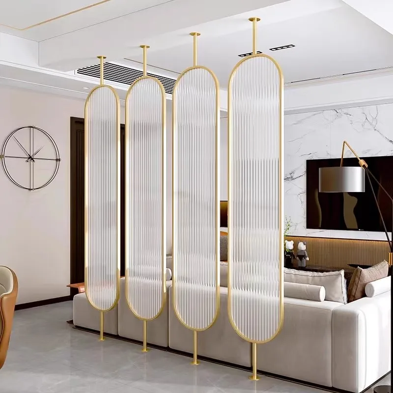Partition Screen Decorative Wall Screen Welding Room Dividers Stainless Steel Metal Ceiling Room Divider Screen