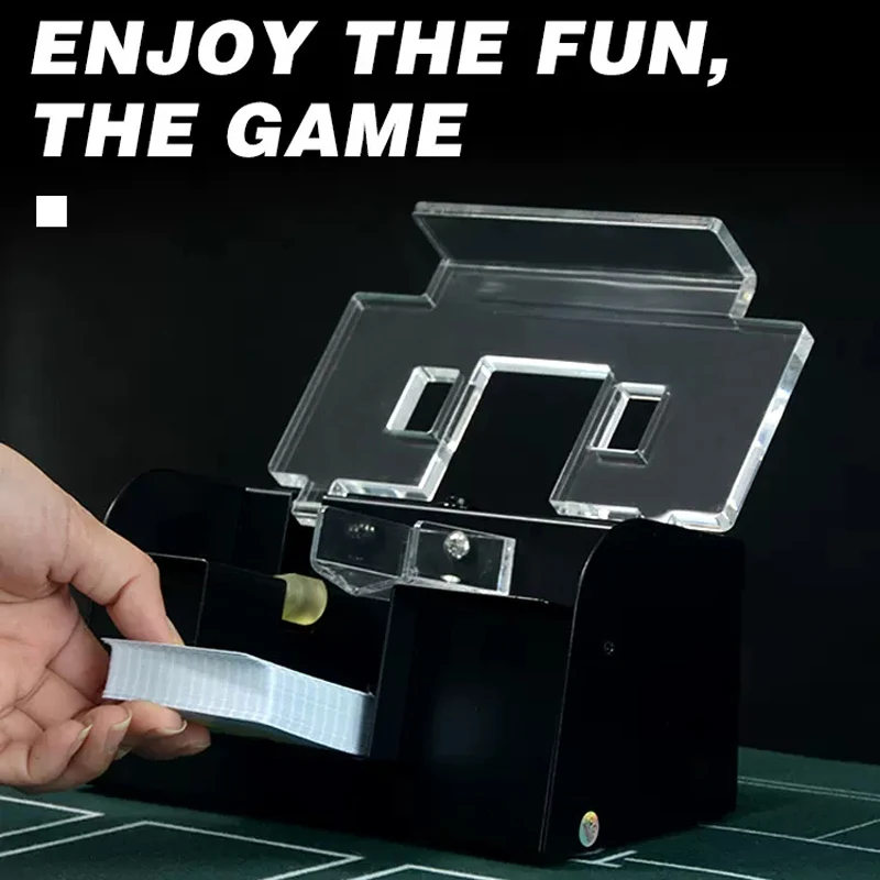 Высококлассная автоматическая электронная машинка для тасовки покерных карт, тасовка для покерных карт, 2-х уровневая игровая карта, тасовка и раздача обуви