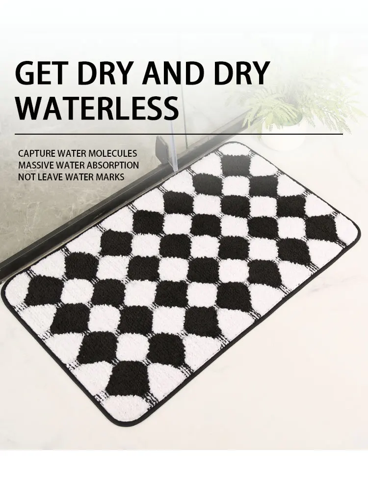 50*80cm Latest Design Microfiber Bath Mat Bathroom Rugs Bath Mat Anti Slip Bathroom Mat supplier