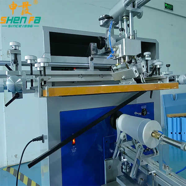 Multi-Functional Semi-Automatic Screen Printing Machine for Cylindrical Printing with UV Drying