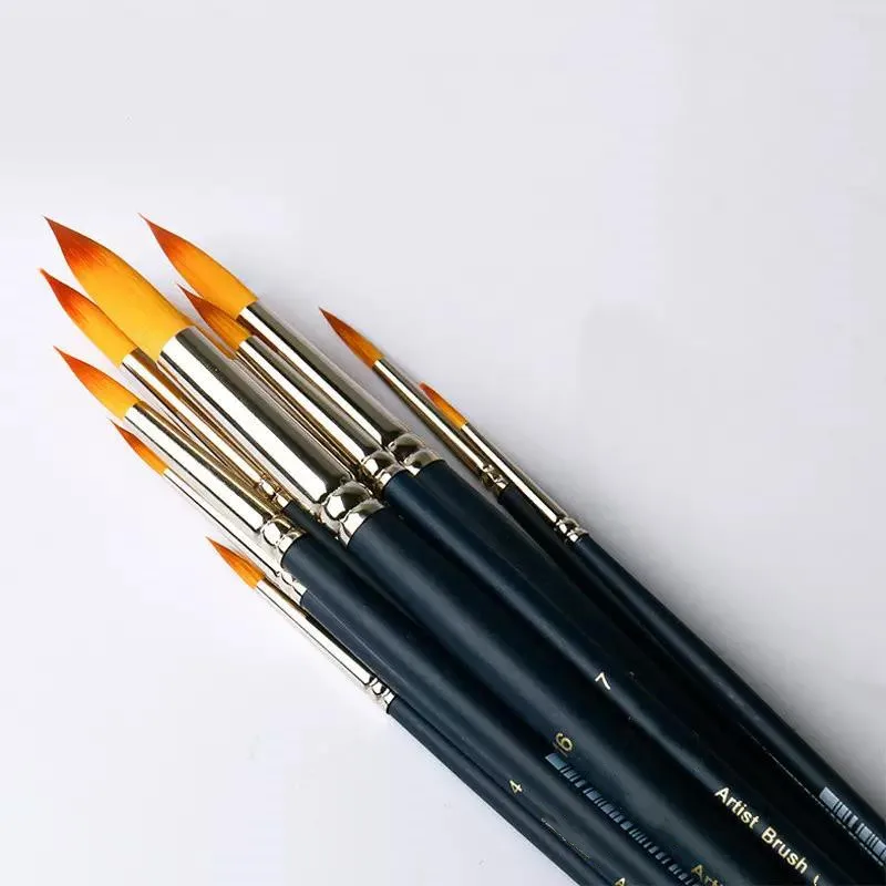 Oil Watercolor Paint Brushes Professional Set Artist Art