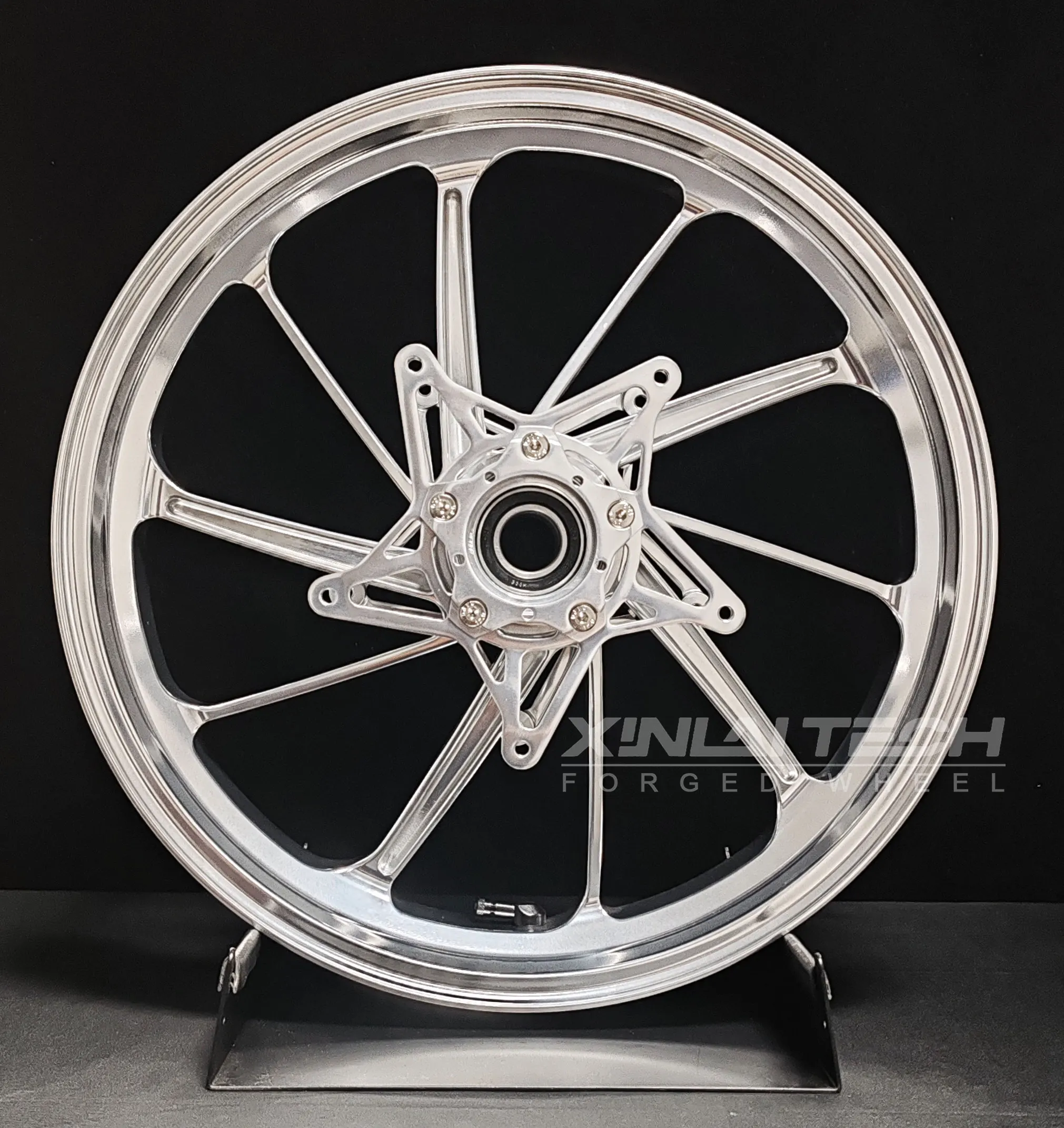 XL Forged Custom Anodized Motorcycle Wheels CNC Billet Alloy Rims for BMW R NineT Retro Racer Front Rear Wheel - Image 1