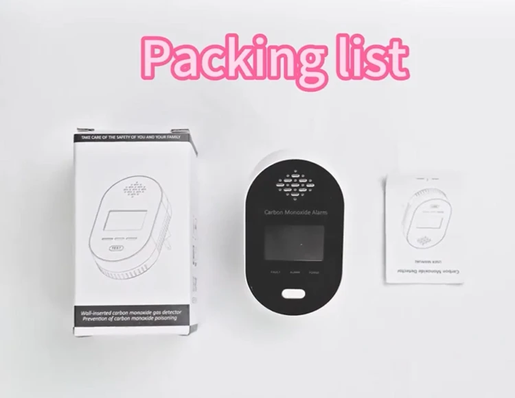 3-in-1 Plug-in Carbon Monoxide Detector – Displays CO, Temperature & Humidity On Color LCD, Electrochemical Sensor, Voice/Light Alarm, Wall Or Plug Mount