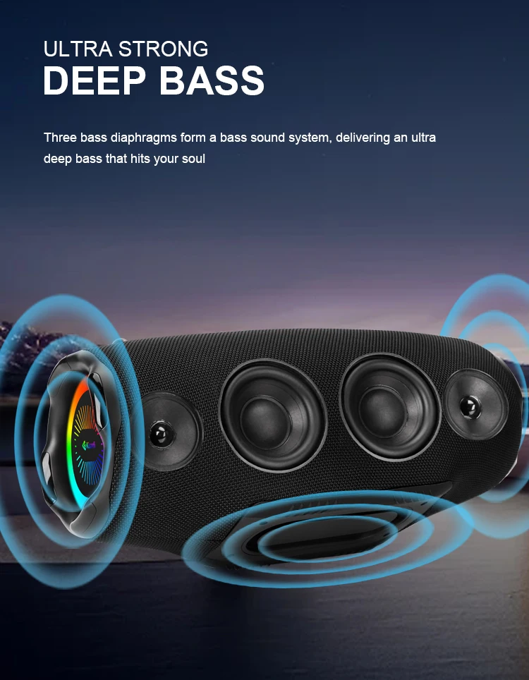 Kisonli K17 Professional Party Big Blue Tooth Speaker 50 Watts