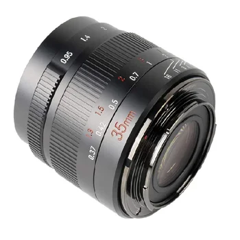 7Artisans MF 35mm F0.95 Large Aperture Standard Prime Lens for E/FX/EOS-M/Z/43-Mount Sony A7 A7II A7R A7RIII A7S A7SIII A6000 detail image