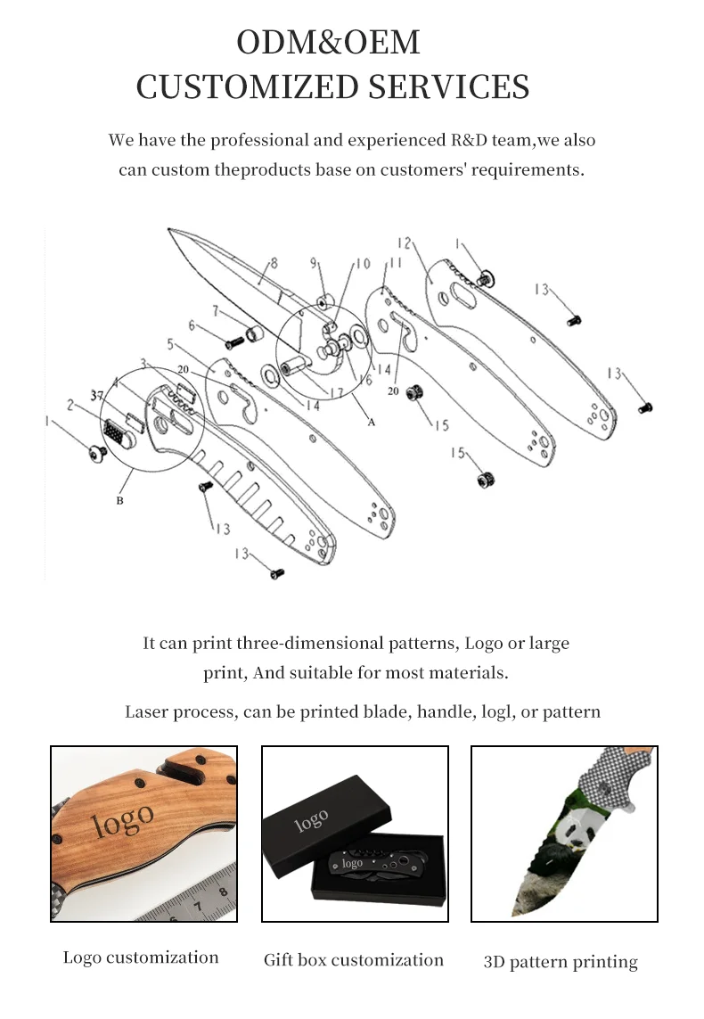 X50 Stainless Steel Camping Survival Hunting Olive Wood Handle Edc