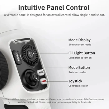 ZHIYUN Smooth 5s 3-Axis Portable Smartphone Gimbals Smooth 5S Handheld Stabilizer for iPhone 14 Pro Max/HUAWEI/Xiaomi detail image