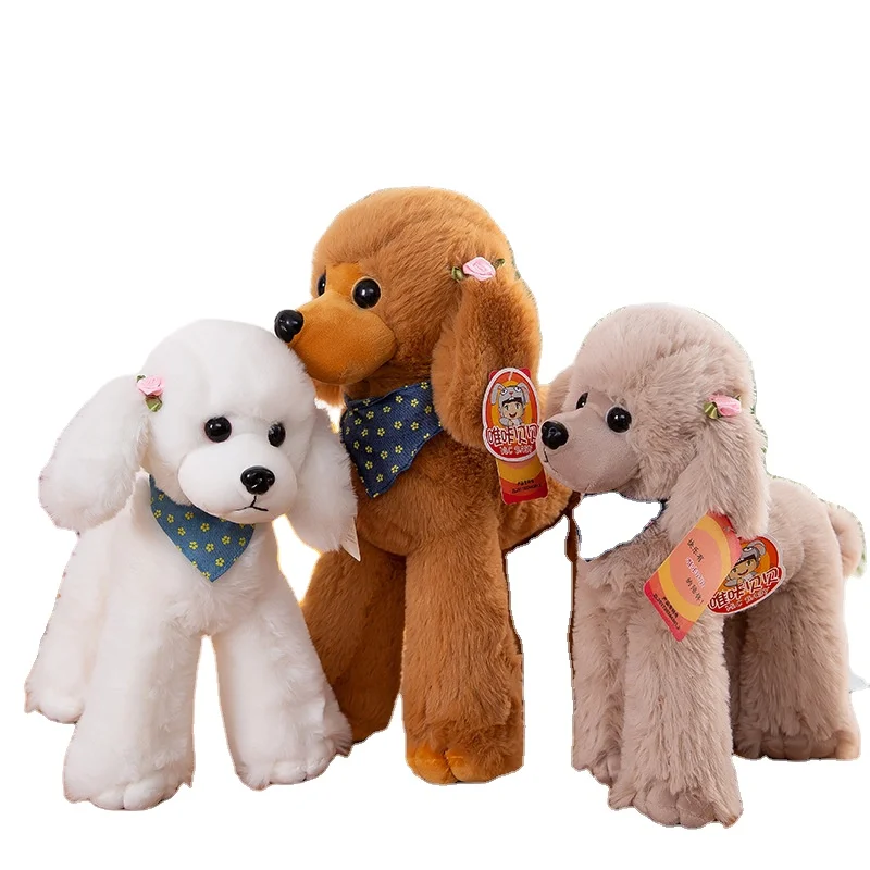 New 25/32/40cm Poodle Stuffed Animal Teddy Dog Plush Toys Cute Poodle Plush  Toys Kawaii Soft Toy Poodle