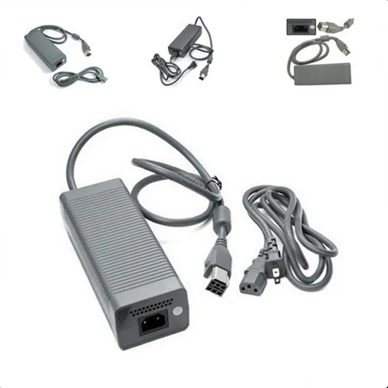 Alimentatore E Cavo Per Xbox 360 E, Alimentatore AC Brick, Modello Compatibile Microsoft, Nero
