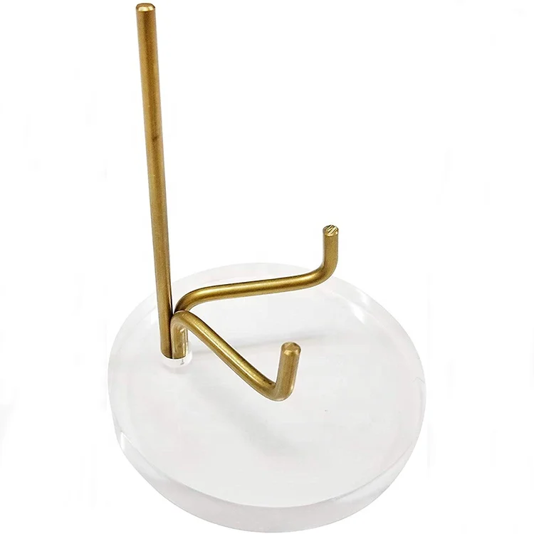 Slab Fossil Specimen Mineral Display Stand Metal Arm Acrylic Display Stand Easel