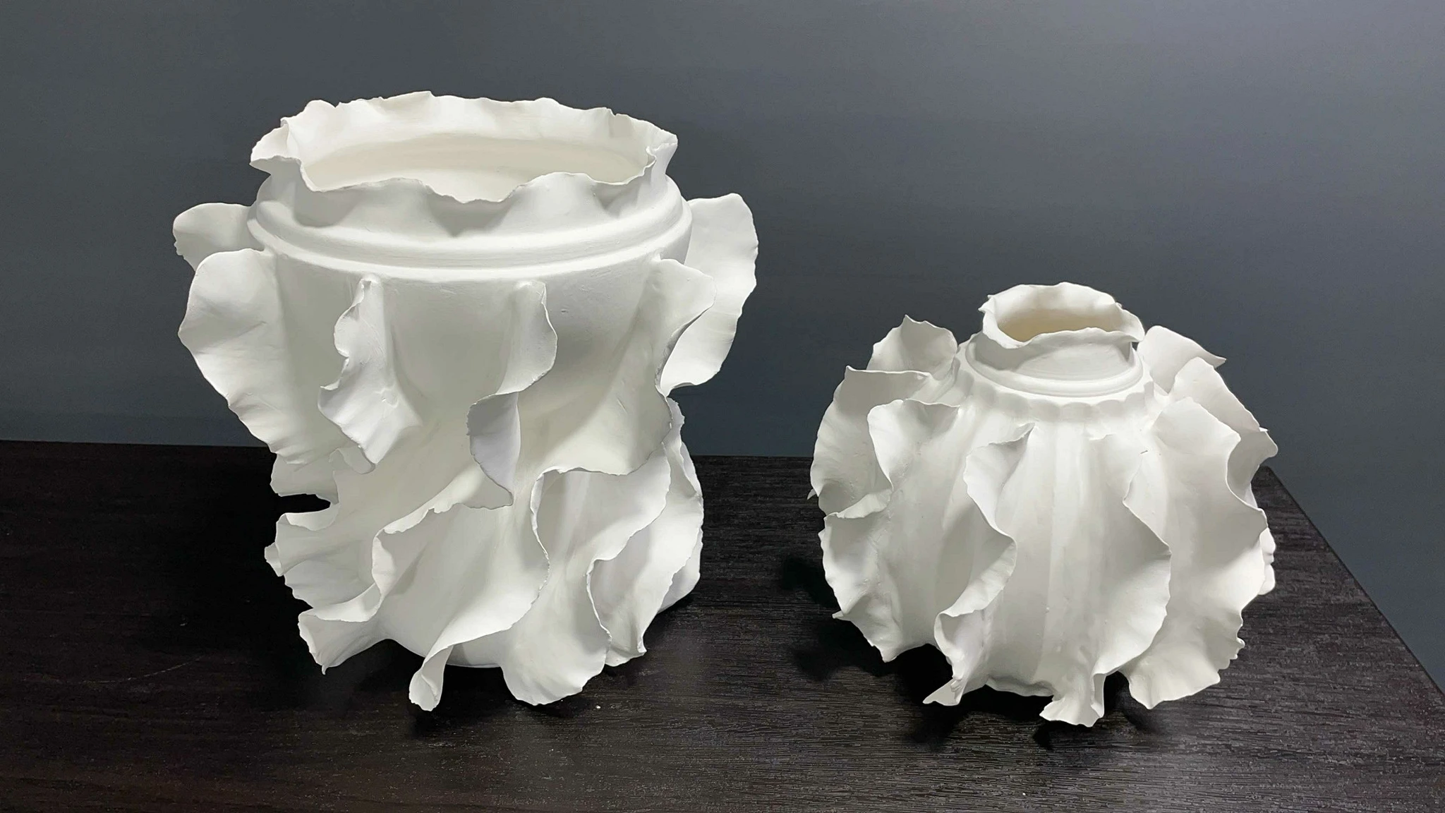 European Ceramic Plain Matte Unpainted Vase Creative Frosted Texture