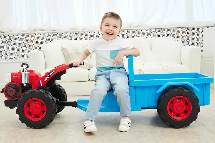 2021 New Design  Battery Operated  Kids  Ride on Electric  Tractor