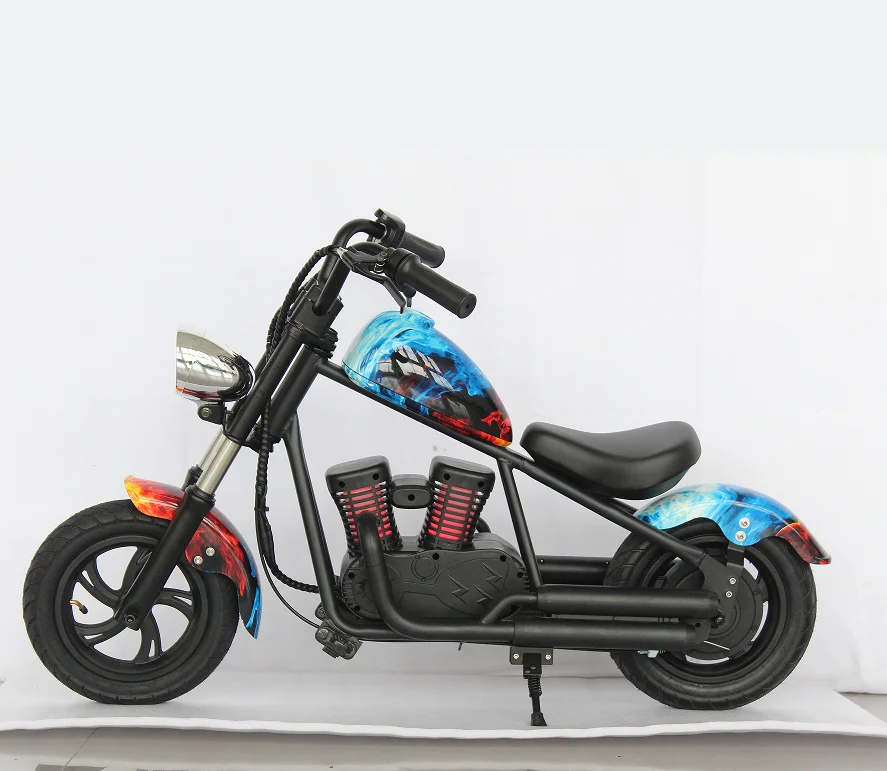 Electric Chopper Motorcycle 180w Motor Power Kids Bike Rear