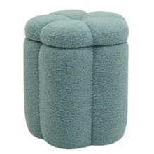 Stool Footstool Furniture for Living Room Functional Space Saving Velvet Pouf