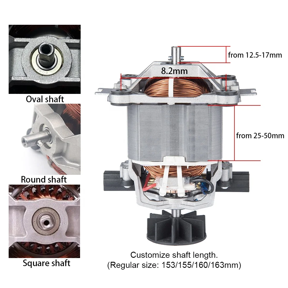 Ideamay Cheap 1000W 9525 CCA Aluminum and Copper Blender Motor