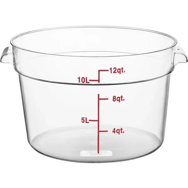 PC Clear Round Polycarbonate Glass Food Storage Container