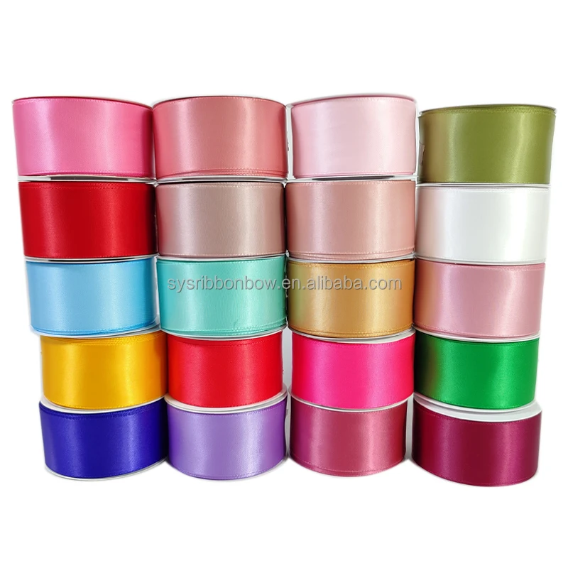 Bdp Ribbon Color High Quality 196 Colors 100 Yard Per Roll Double Face Plain 1 1/2 Inch ...