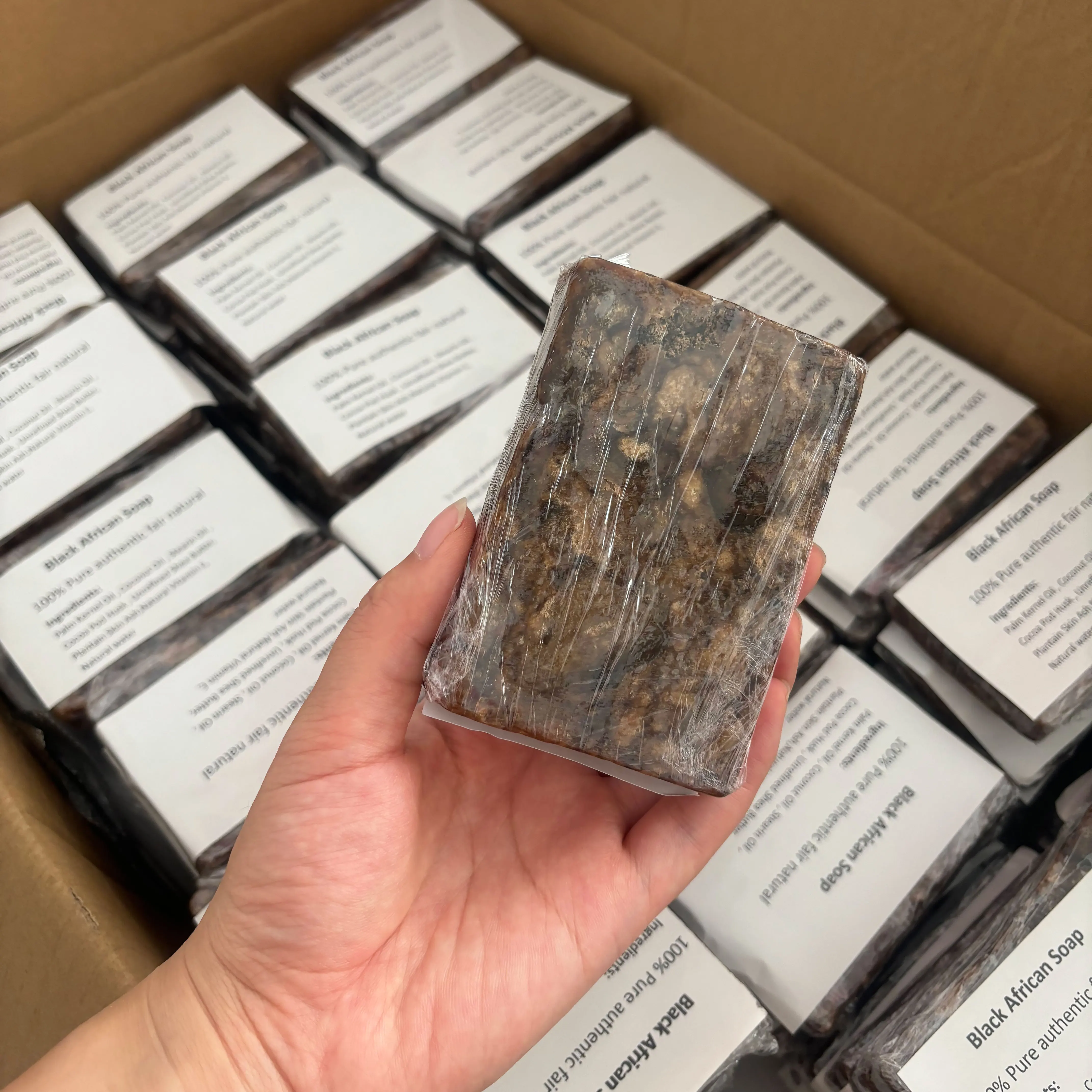 ISHA - Sapone Nero Africano Con Olio Essenziale Di Eucalipto - Origine - Foto 5