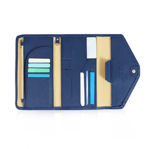 Personalised Womens Custom PU Leather Business ID Credit Passport Card Holder Keychain Wallet Case