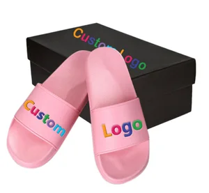 OEM & ODM Factory Custom Parent Child Waterproof Slides PVC & EVA Men & Women Personal Customized House Slides Slippers No Moq
