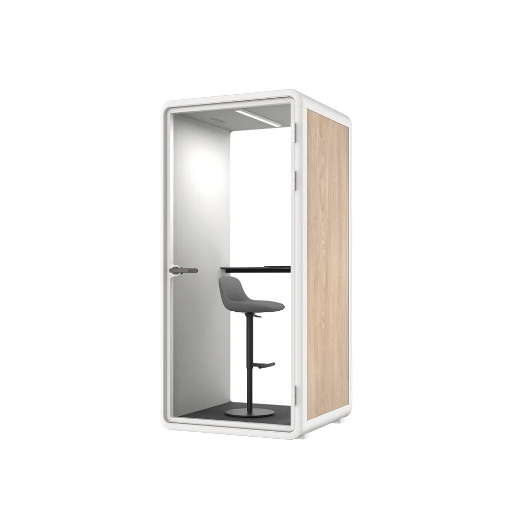 SilentBox Open Office Pod Soundproof Movable Phone Booth Modern Office Booth for Sale