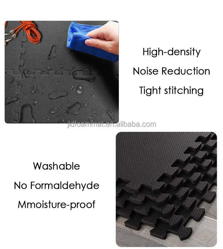 1cm 2cm Puzzle Fitness Mat Eva Interlocking Foam Floor Tiles Home Gym Equipment Mat Non-Slip Floor Mat