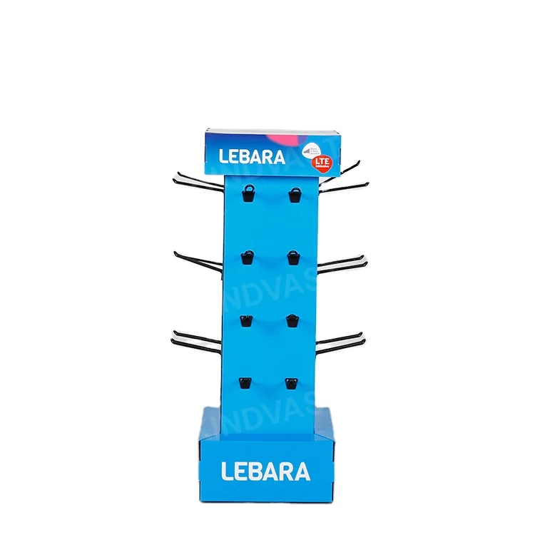 Snack Bubble Toy Floor Cardboard Display Stand for Newspaper