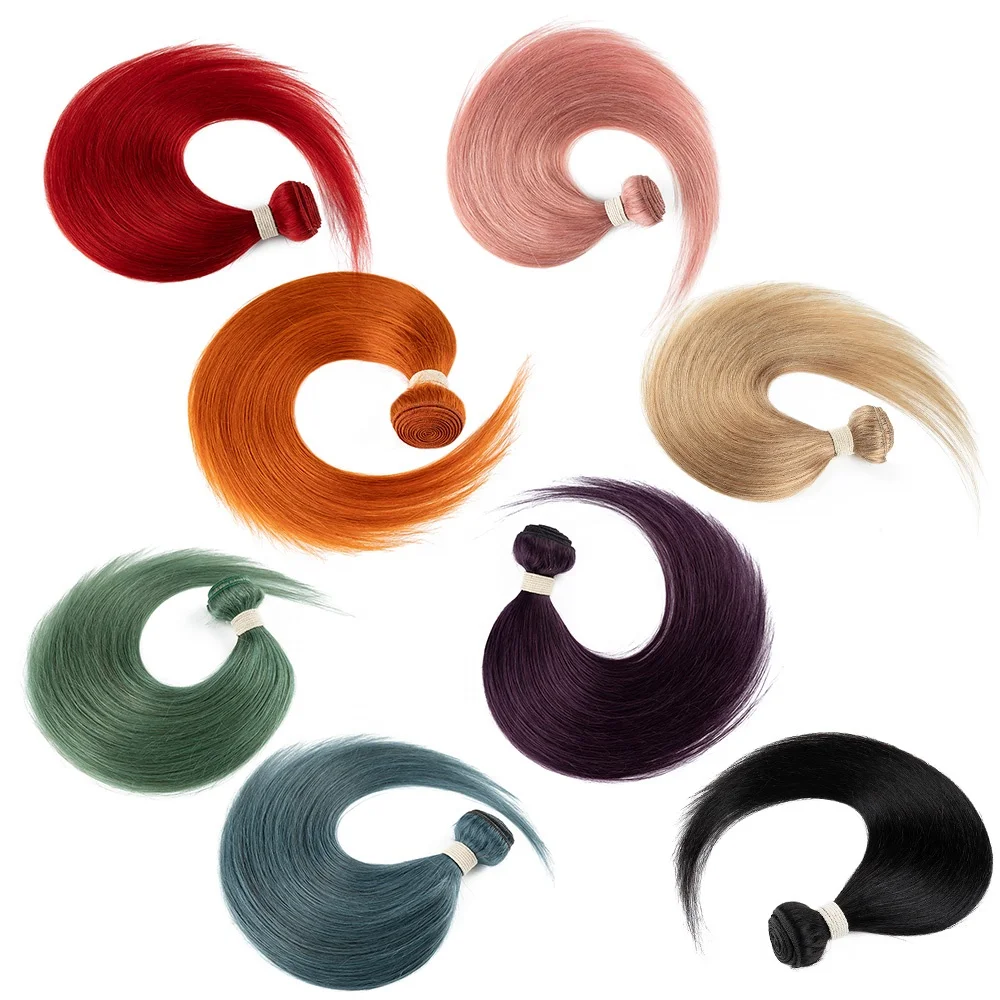 Оптовая продажа, человеческие бразильские волосы из норки от 8 до 28 дюймов, прямые волосы, машина для выравнивания кутикулы, наращивание волос с двойным переплетением