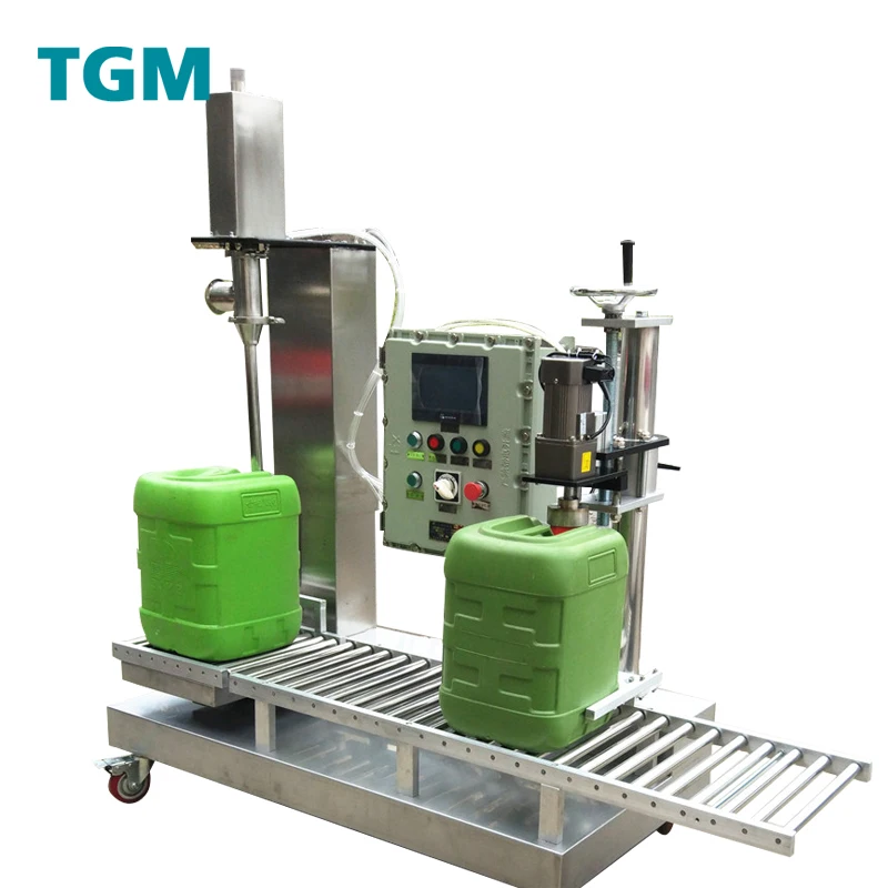 Plastic Bucket Iron Drum Bottle Chemical Capping and filling machine